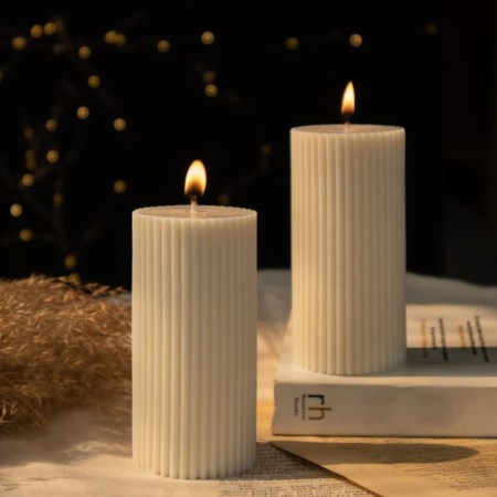 Ivory Pillar Candle